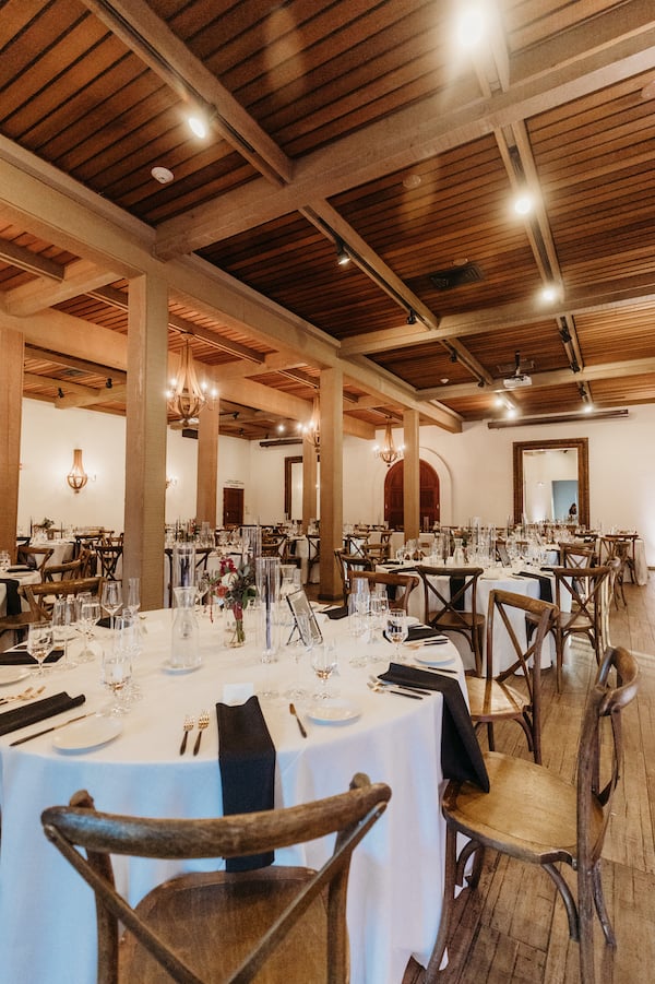 Wente Vineyards Event Center Table Setting